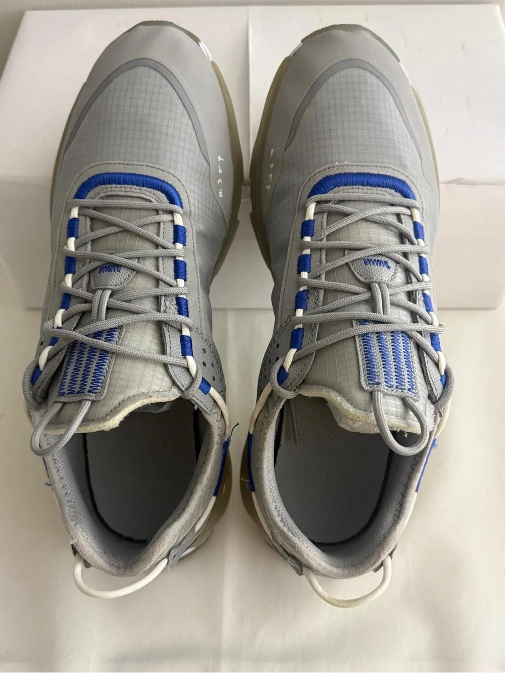 Nike React Live Running Shoes LT Smoke Grey Blue Shoes CV1772-004 Men’s Size 12